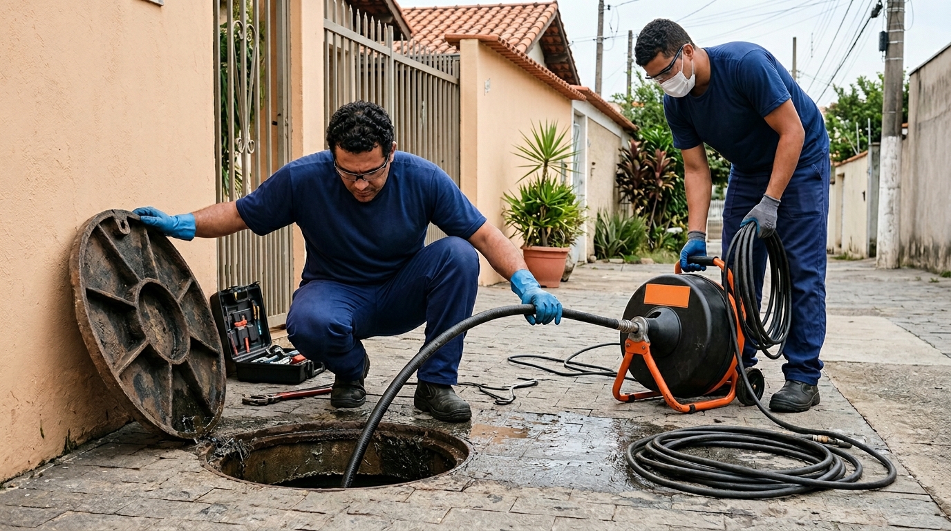 Desentupimento de esgoto em Maringá-PR