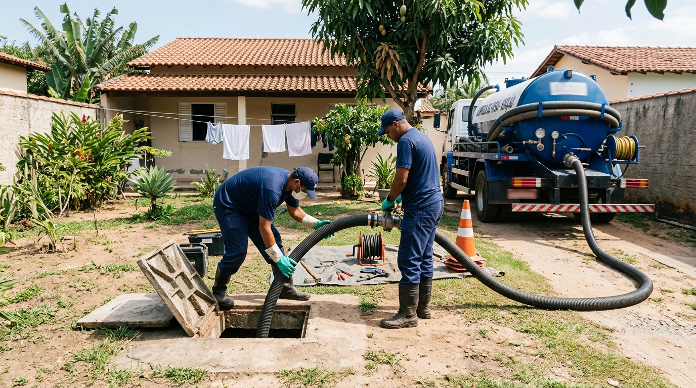 Limpeza de fossa séptica em Maringá-PR