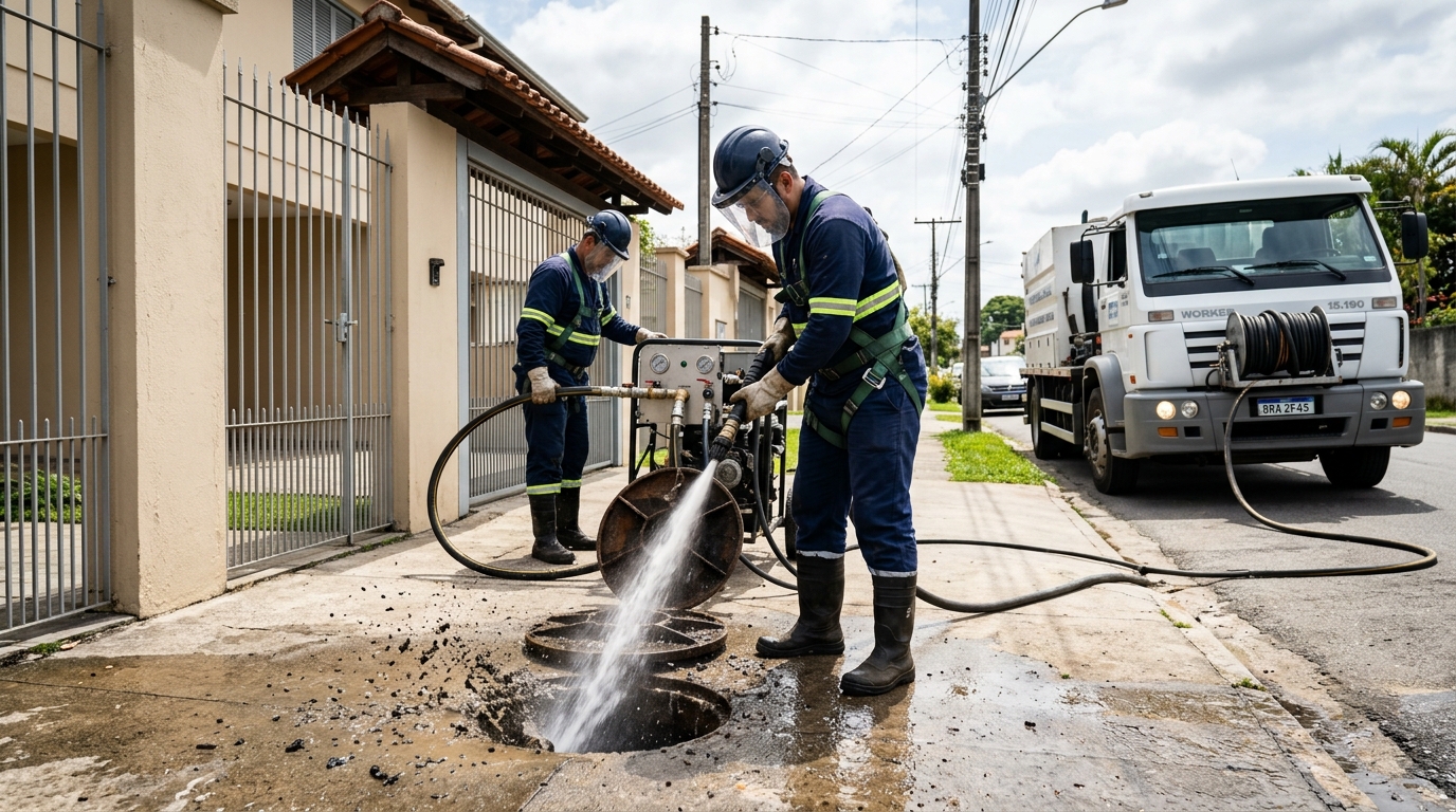 Hidrojateamento em Maringá-PR