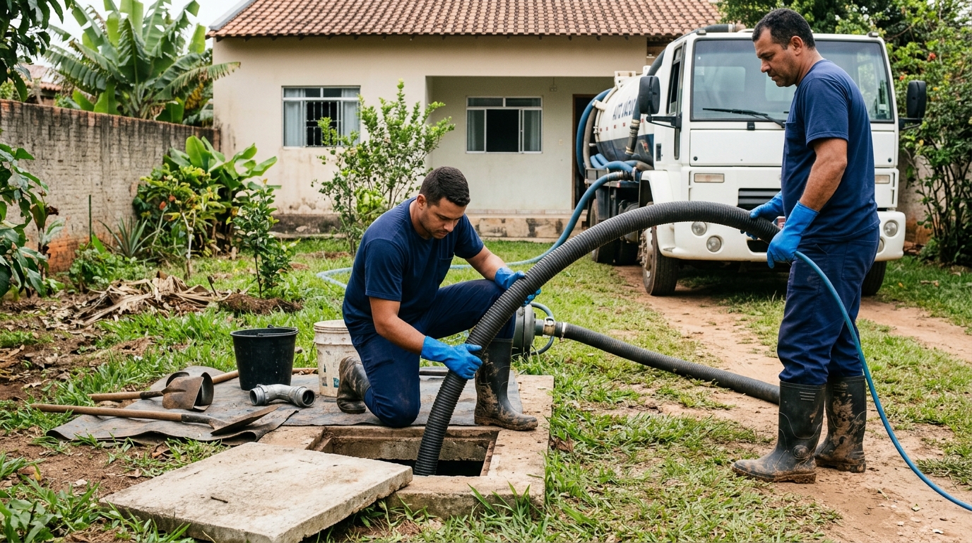 Esgotamento de fossa em Maringá-PR