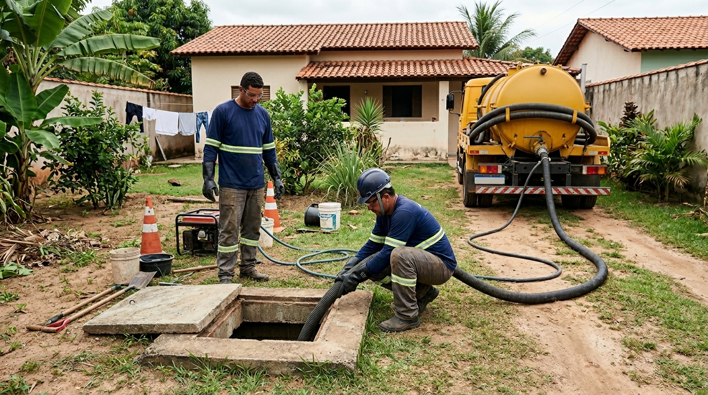 Desentupimento de fossa em Maringá-PR
